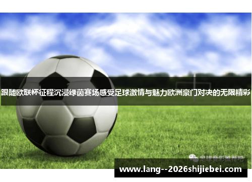 跟随欧联杯征程沉浸绿茵赛场感受足球激情与魅力欧洲豪门对决的无限精彩